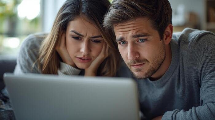 Grafika przedstawiająca wyzwania finansowe przy zakupie domu w Wielkiej Brytanii, w tym oszczędzanie na depozyt, wysokie raty kredytu oraz trudności w uzyskaniu finansowania.